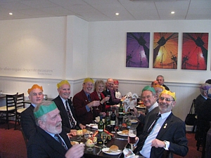 Sharpe, Dutton, Holloway, Barlow, Hoole and Lusty at TCA Christmas lunch