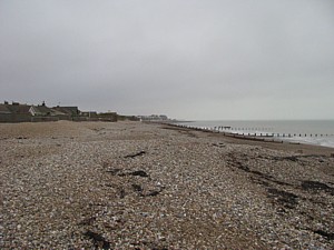 Beach at Aldwick where Lt Walter Erskine Prior RNVR met his death in December 1945