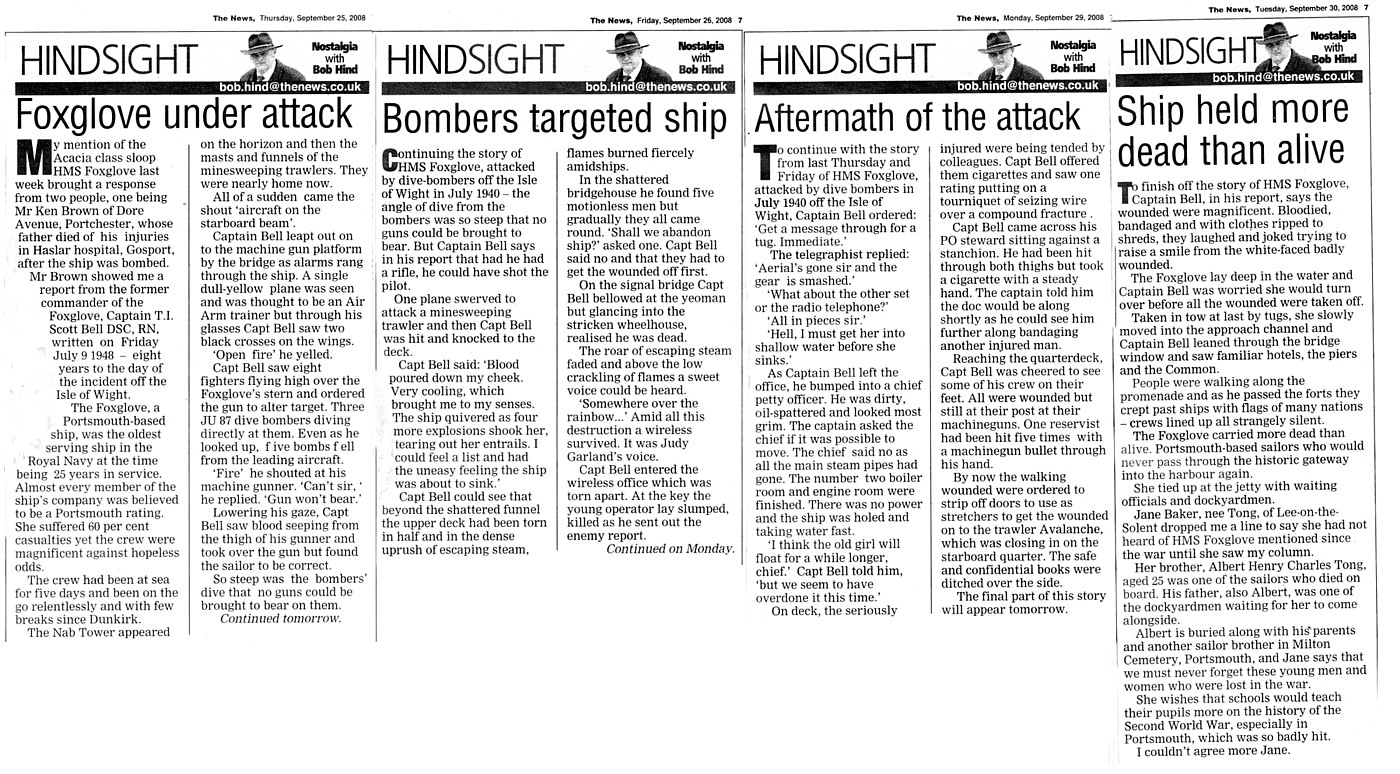 Bombing of HMS Foxglove jpg
