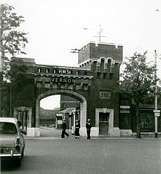 HMS Vernon Main Gate 1957