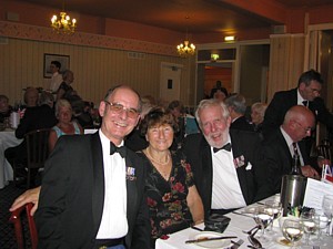 Rob Hoole & Doug Barlow flanking Barlow's partner Jill