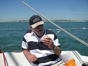 Barlow lunching in the Solent