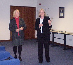 Sue Williams and Liz Eastwood