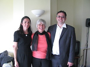 Liz Ellis flanked by daughter Julie and son Steve