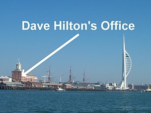 Dave Hilton's lofty office 