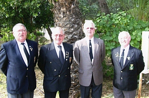 George Porter, Alan (Blood) Reid, Peter Gallant and Dick Conway