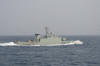 Friendly Omani warship