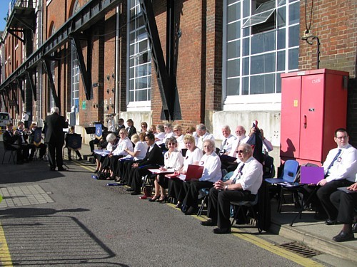 The Rochdale Music Service Band and the Middleton Musical Society Choir