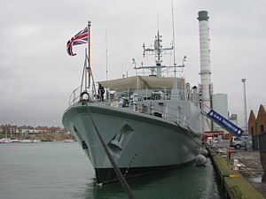 HMS Shoreham in Shoreham Docks