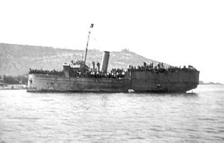 Jewish refugee ship off Haifa 1947