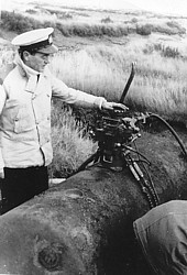 Jackie Rea trepanning a mine 