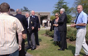 Mourners arriving for Jasper's funeral