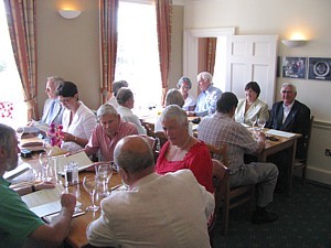 LMCDO '69 members in the Blythe Room at Gunwharf Quays