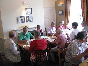 LMCDO '69 members in the Blythe Room at Gunwharf Quays