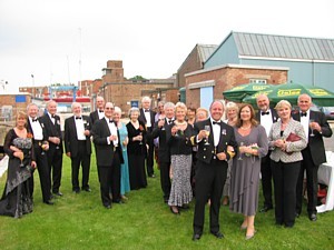 MCDOA Ladies Night diners mustered on the lawn at Hornet Sailing Club