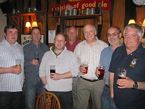 Taff Owen, Pony Moore, Bomber Mills, Dixie Dean, Pete 'Taff' Reader, Rob Hoole and Peter Whitehead