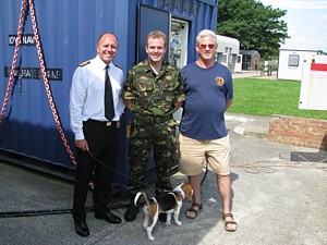 Paul Jones (Superintendent of Diving and MCDOA Chairman) with Tim O'Neill and Mike Ey
