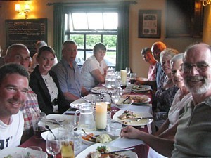 L to R: James Welford, Martyn Holloway, Rosa, Ralph Mavin, Ann Holloway, Liz Mavin, Mike Welford, Linda Hoole, Erica Welford and Rob Hoole