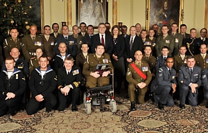 Sun 'Millie' award nominees with the Prime Minister and Mrs Brown at 10 Downing Street