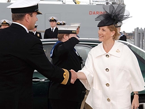 Paddy McAlpine greets the Countess of Wessex