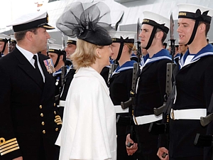 The Countess of Wessex inspects Guard with Paddy McAlpine