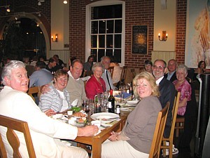 MCDOA Project Vernon volunteers gather for dinner at Gunwharf Quays