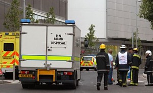 SDU1 Vehicles at the scene in Exeter