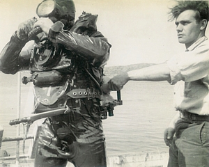 Sarge Sarginson tending diver in CDBA