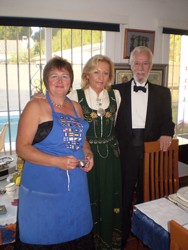 Chef de Cuisine Karin with Gunhilde & Bill Norton  
