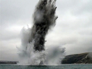 Mine blown off Swanage by SDU1 on 7 Oct 2009