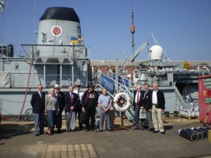 Some of the TCA Members before boarding HMS Cattistock