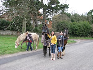 "Transport for Messrs Barlow, Holloway and Hoole is now waiting on the jetty road outside."