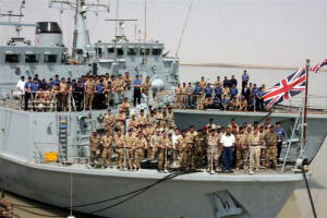 HMS Atherstone and HMS Blyth in Umm Qasr